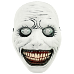 Hvid Monstermaske Med Bobleøjne