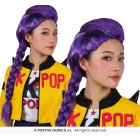 K-Pop Flettet Paryk Lilla
