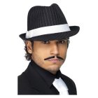 Fedora Gangsterhatt Svart og Hvit