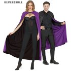 Vendbar vampyrkappe svart/lilla