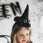 Mini Heksehatt Hårbøyle Svart
