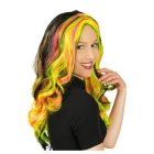 Anime Parykk Svart og Neon
