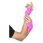 Korte Fingerløse 80-talls Hansker Rosa