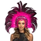 Samba Fjærhodepynt Rosa