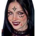 Vampyr Ansiktssmykker Svart