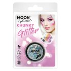 Moon Glitter Store Holografiske Sølv