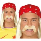 Wrestler Parykk med Bandana og Bart