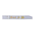 Bride To Be Sash Hvit og Gull