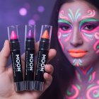 Sminkeblyanter Neon UV Glitter Magenta Lilla og Oransje