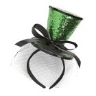Glitter Hatt Hårbøyle Grønn