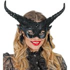 Lucifer Halvmaske Svart