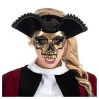 Pirat Hodeskalle Maske Gull