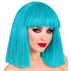 Showgirl-parykk turkis