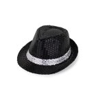 Gentleman Paillethat Sort/Sølv