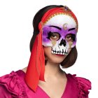 Day Of The Dead Spåkone Halvmaske