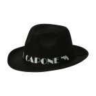 Al Capone Hatt Svart