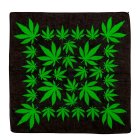 Cannabis-bandana svart/grønn