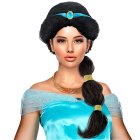 Arabisk Prinsesse Parykk Svart