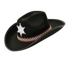 Sheriff Cowboy Barnehatt Svart