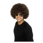 Stor Funky 70-talls Afroparykk Brun
