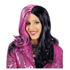 Heks Parykk Svart og Rosa