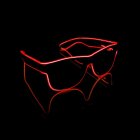 LED Wayfarer Briller Rød