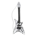 Oppblåsbar Rockegitar Sebrastriper