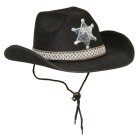 Sheriff Cowboyhatt Svart