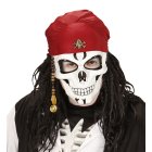 Pirat Skjelettmaske med Bandana