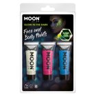 Glow In The Dark 80s Ansiktsmaling
