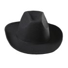 Realistisk Cowboy Hatt Svart