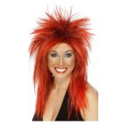 80-talls Rockdiva Parykk Rød