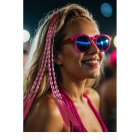 Flettede Hår Extensions Fuchsia