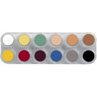 Grimas Fettsminke Pure, L, Palett 12