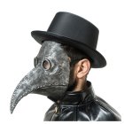 Pestdoktor Latex Maske Svart