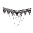 Gotisk blondechoker svart