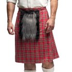 Skotsk Kilt med Veske Rød