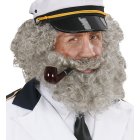 Parykk med Krøller og Skjegg