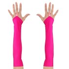Neon Sateng Hansker Rosa