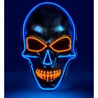Hodeskalle LED Maske Blå