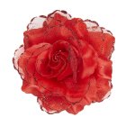 Glitter Rose Hårspenne Rød