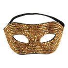 Rhinsten Maskerademaske Gull