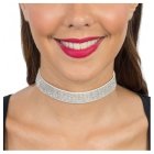 Glitter Choker Sølv