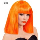 Neon Showgirl Parykk Oransje