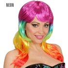 Neon Parykk Regnbue