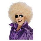 Kjempe 70-talls Afro Parykk Blond