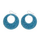 60-talls Glitter Øreringer Blå