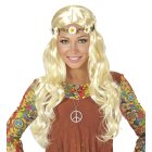 Hippie Parykk med Blomsterkrans