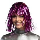 Metallisk Rosa Parykk