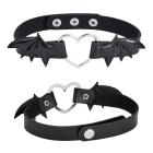 Hjerte Choker Med Flagermusvinger
